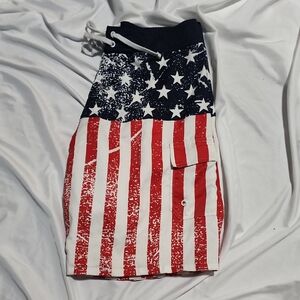 Patriotic Stars and Stripes Shorts